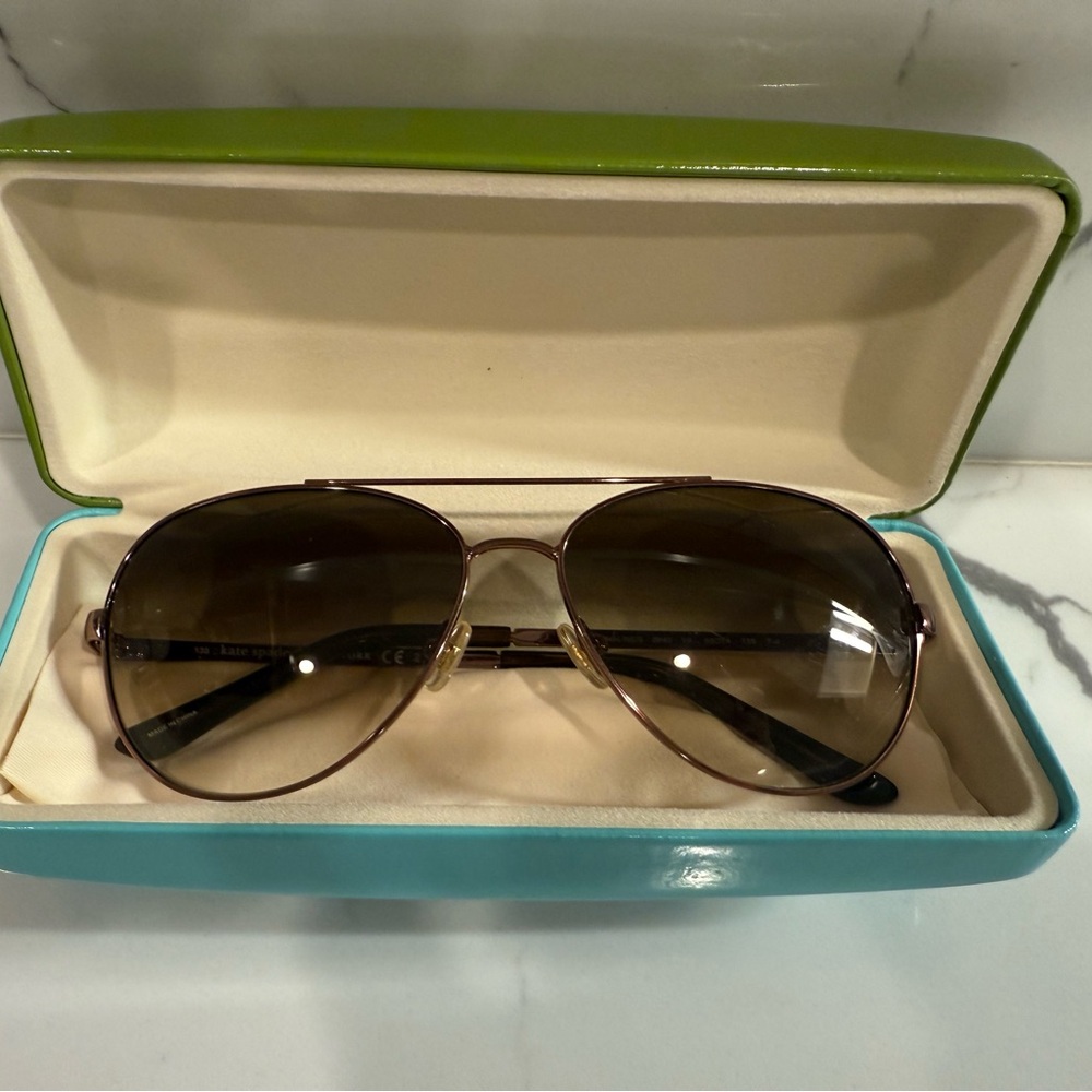 Kate Spade Brown Aviator Sunglasses - Picture 3 of 9